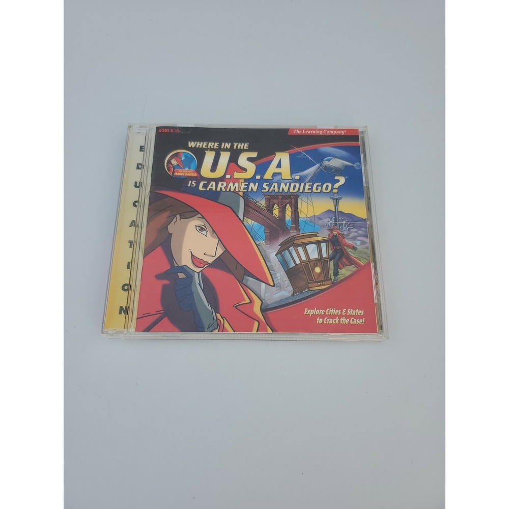Where‎ in the U.S.A. is Carmen Sandiego (1999) (Vintage PC CD-ROM, 1999)